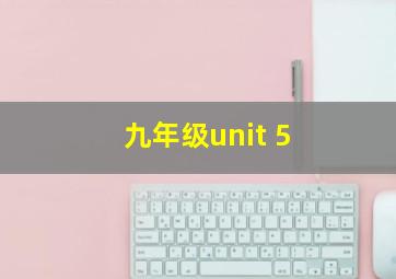 九年级unit 5